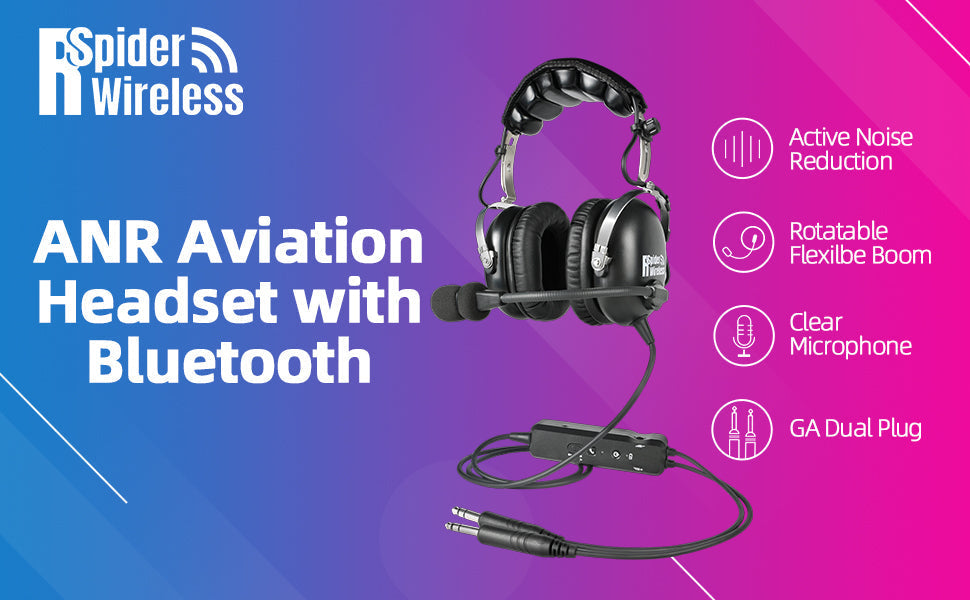 SPIDER WIRELESS Aviation Headset Bluetooth Control Module
