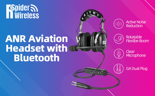 SPIDER WIRELESS Aviation Headset Bluetooth Control Module