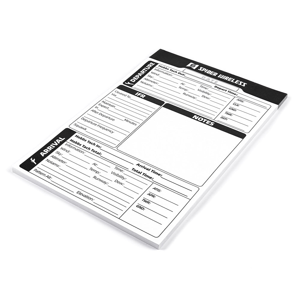Pilot Kneeboard Notepad, IFR Flight Notepad for Pilot, Aviation Pilot Bag Accessory, Fits Most Aviation Kneeboards, 3 Pack