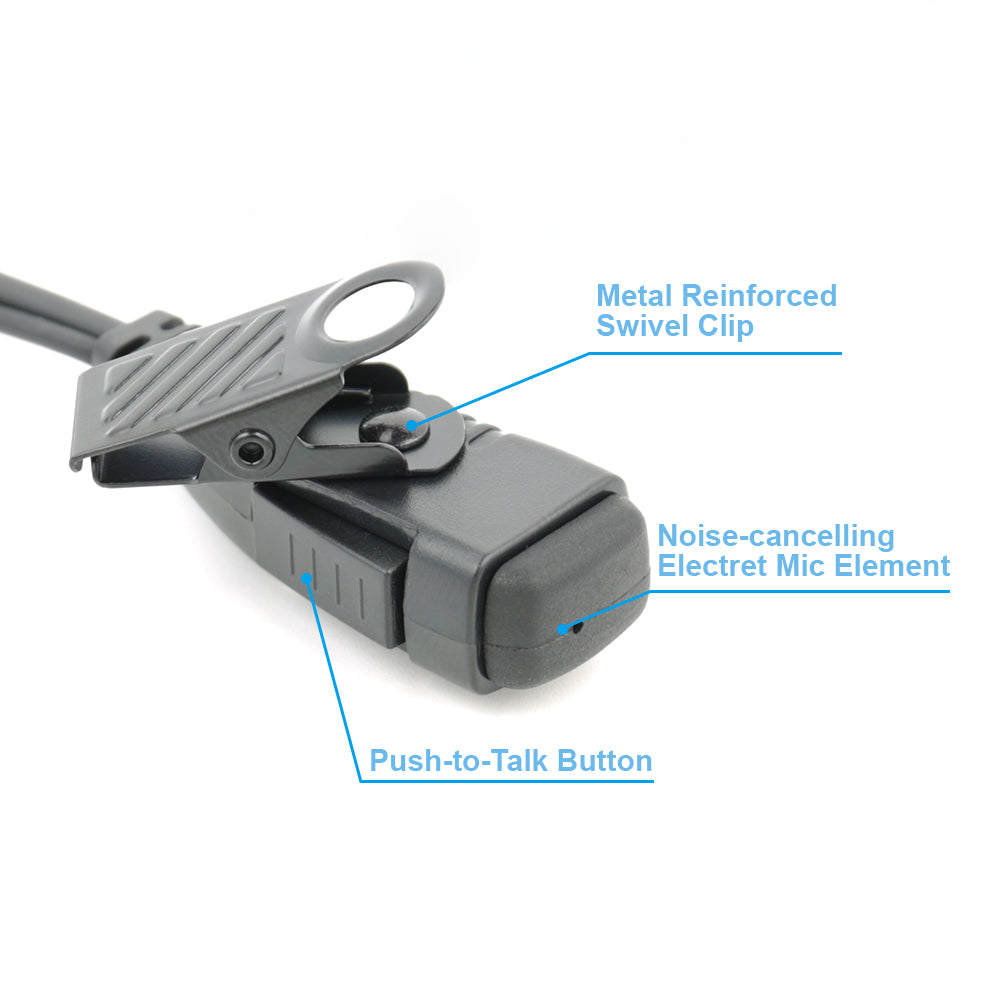 Radio Earpiece, 1 pin C shape Walkie Tallkie Earpiece for Motorola