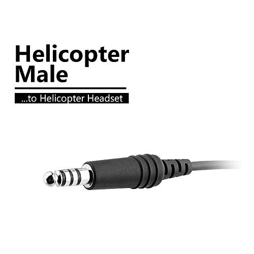6-Pin Lemo to Helicopter Headset Adapter Cable