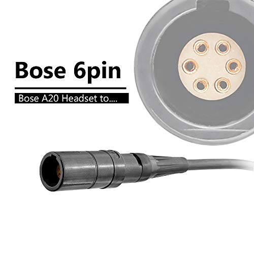 6-Pin Lemo to Helicopter Headset Adapter Cable