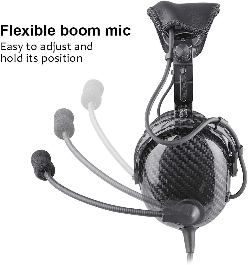 Carbon Fiber PNR Aviation Headset