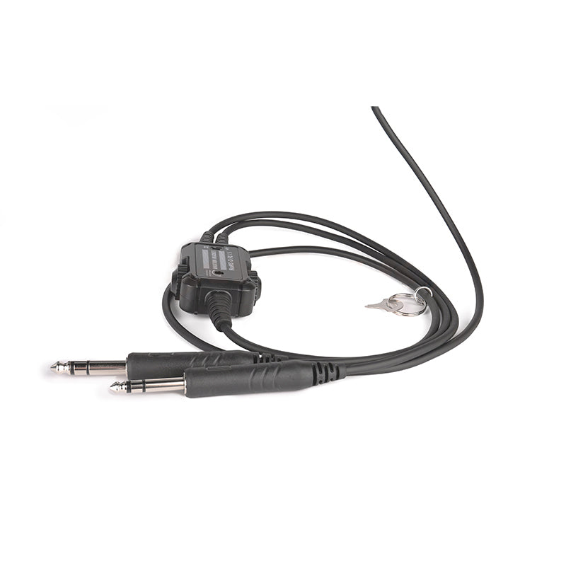 Aviation Headset Replacement Cable, Control Module with GA Dual Plugs