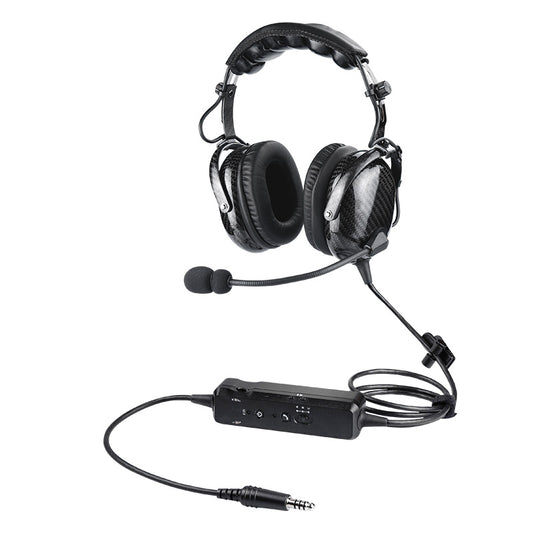 Carbon Fiber ANR Headset with Bluetooth for Helicopter