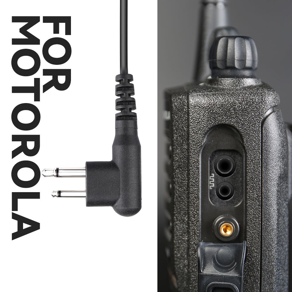 2 pin Walkie Talkie Earpiece Compatible with Motorola Radios