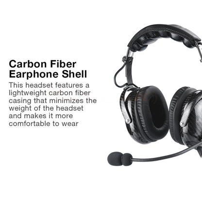 Carbon Fiber ANR Aviation Headset