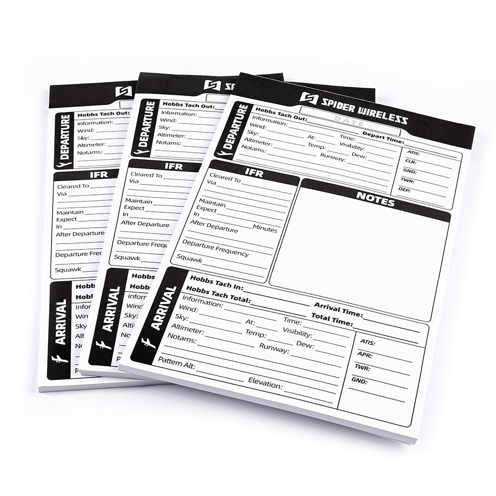 Pilot Kneeboard Notepad, IFR Flight Notepad for Pilot, Aviation Pilot ...