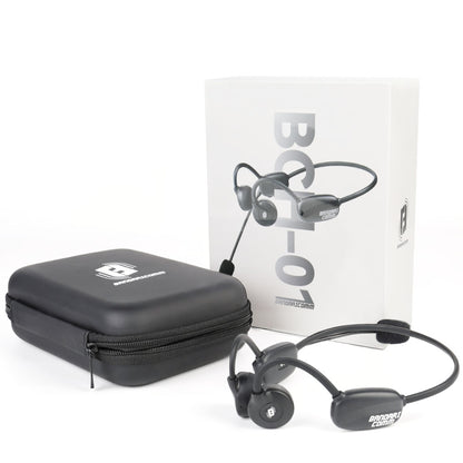 Bone Conduction Headphones with Mic, Bluetooth Stereo Headsets with Noise-Canceling Boom Microphone, IPX6 Waterproof Wireless Headsets for Office Running Outdoors
