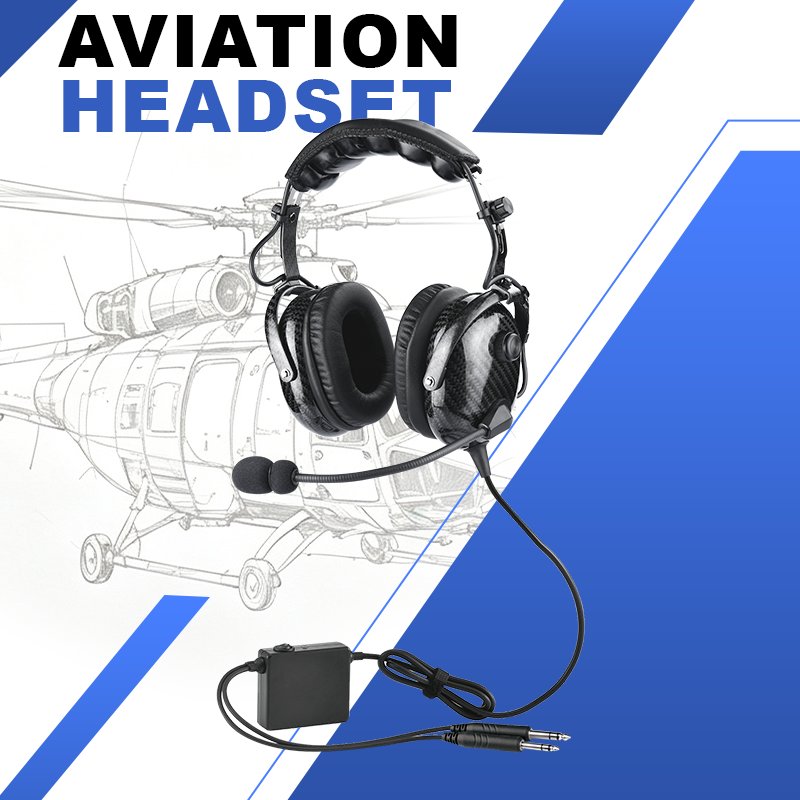 Carbon Fiber ANR Aviation Headset