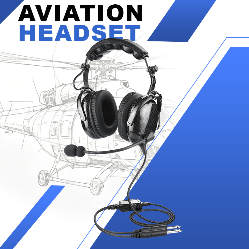 Carbon Fiber PNR Aviation Headset