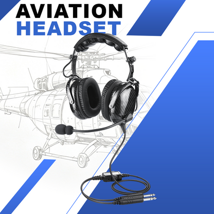 Carbon Fiber PNR Aviation Headset
