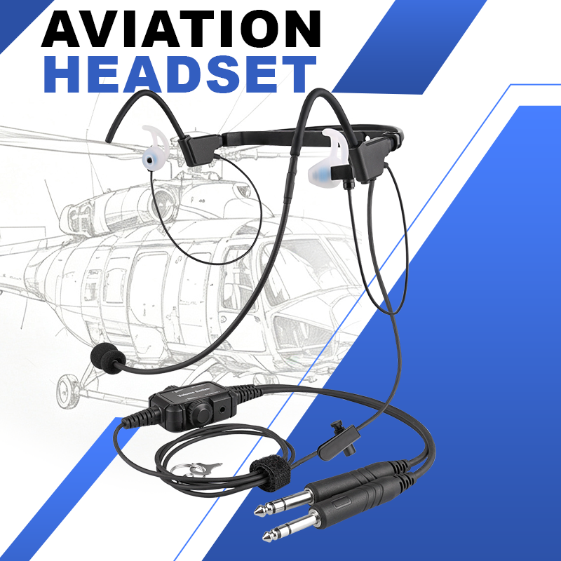 In Ear Type Ultra Lightweight Aviation Headset