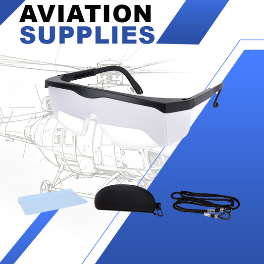 5 Pack IFR Training Glasses for Pilots, Adj. View Limiting Goggles Device, w/ Case