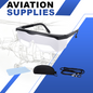 5 Pack IFR Training Glasses for Pilots, Adj. View Limiting Goggles Device, w/ Case