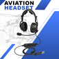 ANR Aviation Headset with Bluetooth for Pilots