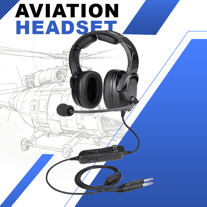 Newest Release ANR Aviation Headset with Bluetooth for Pilots, GA Plug