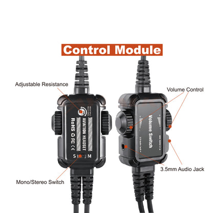 PNR Aviation Headset for Pilot