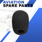 10 Pack Electret Mic Protector for Aviation Headset SW-600A