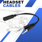 Helicopter U-174 Plug Aviation Headset to General Aviation(GA) Adapter Cable