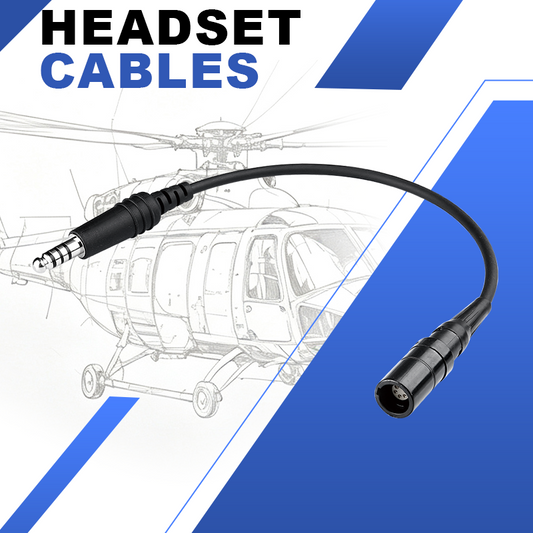 6-Pin Lemo to Helicopter Headset Adapter Cable