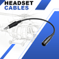 6-Pin Lemo to Helicopter Headset Adapter Cable