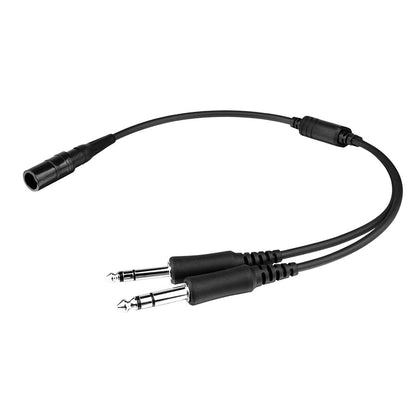 Aviation Headset to General Aircraft (GA) Adapter for Bose A20 Lemo 6Pin