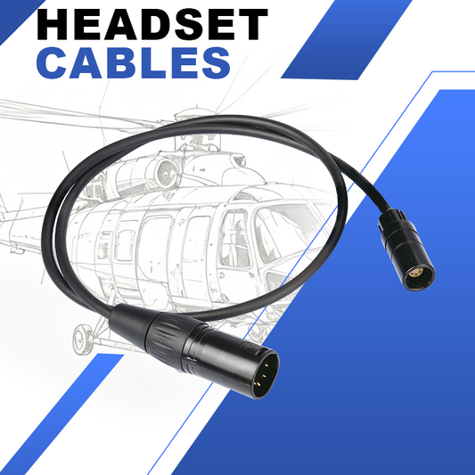 6-Pin Lemo to Airbus Adapter, Pilot Headset Adapter