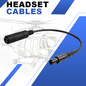 Helicopter Headset to 6pin Lemo Adapter