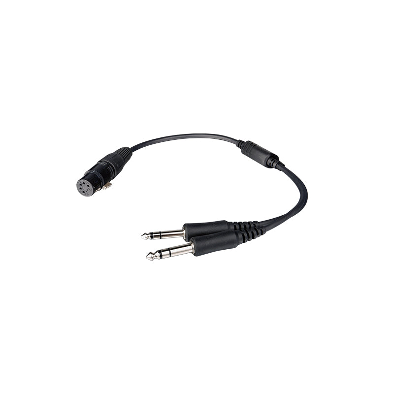 Airbus XLR Headset to General Aviation (GA) Dual Plugs Headset Adapter