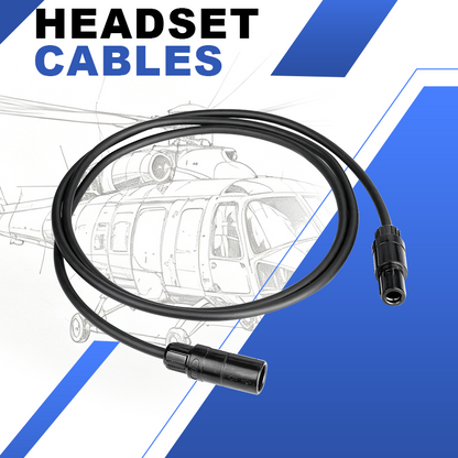 6pin Lemo Headset Extension Cable 5 Feet