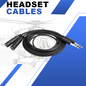 General Aviation Headset Extension Cable GA Pilot Headset Extension 5 Feet