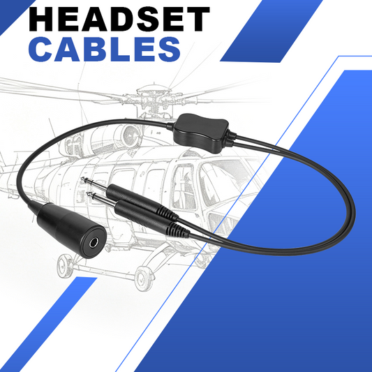 Ground Support Headset Jack to GA Headset Cable