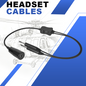 Ground Support Headset Jack to GA Headset Cable