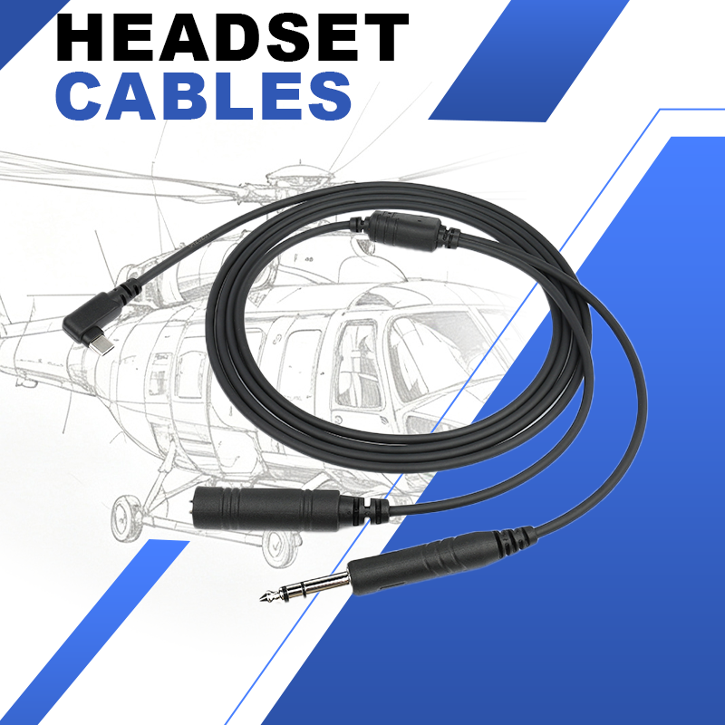 Type C Type Audio Recorder Adapter for GA Aviation Headset
