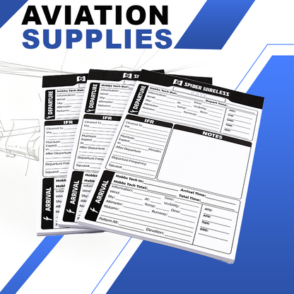 Pilot Kneeboard Notepad, IFR Flight Notepad for Pilot, Aviation Pilot Bag Accessory, Fits Most Aviation Kneeboards, 3 Pack