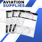 Pilot Kneeboard Notepad, IFR Flight Notepad for Pilot, Aviation Pilot Bag Accessory, Fits Most Aviation Kneeboards, 3 Pack